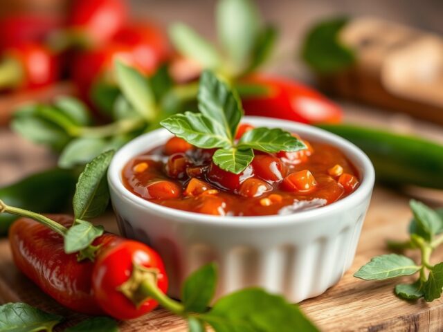 Chili jam — AI-gegenereerde illustratie