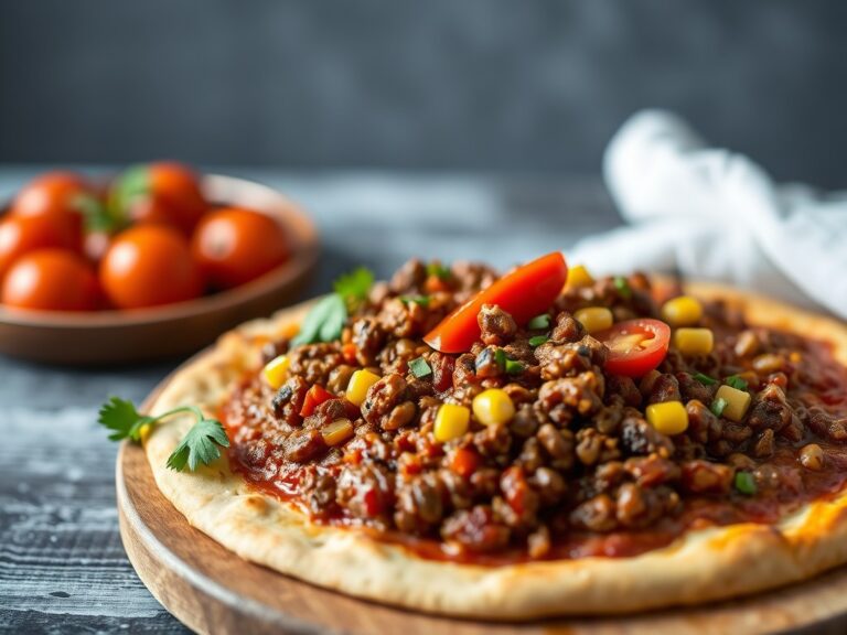 Chili pizza — AI-gegenereerde illustratie