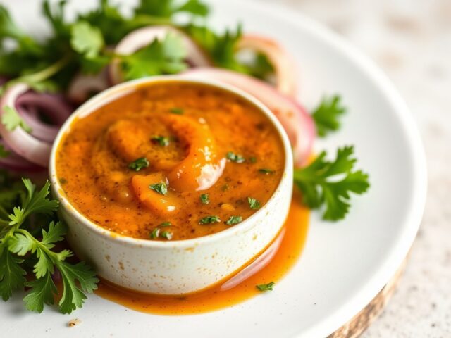 Chimichurry Sauce en Chimichurry Dressing — AI-gegenereerde illustratie