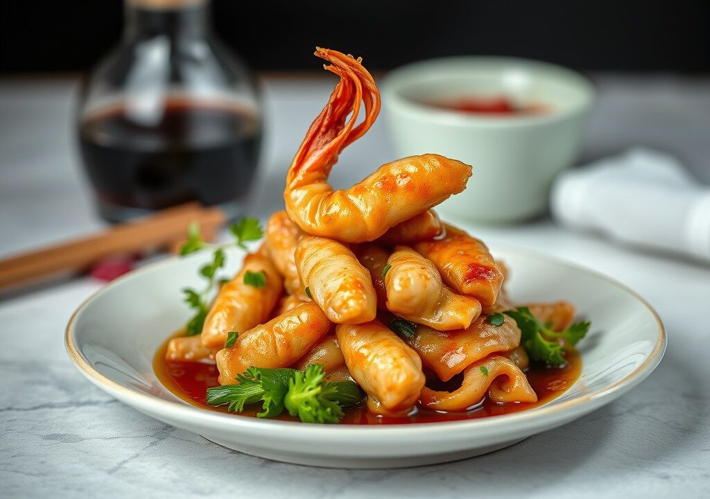 Chinese marinade met rijstwijn of sherry — AI-gegenereerde illustratie