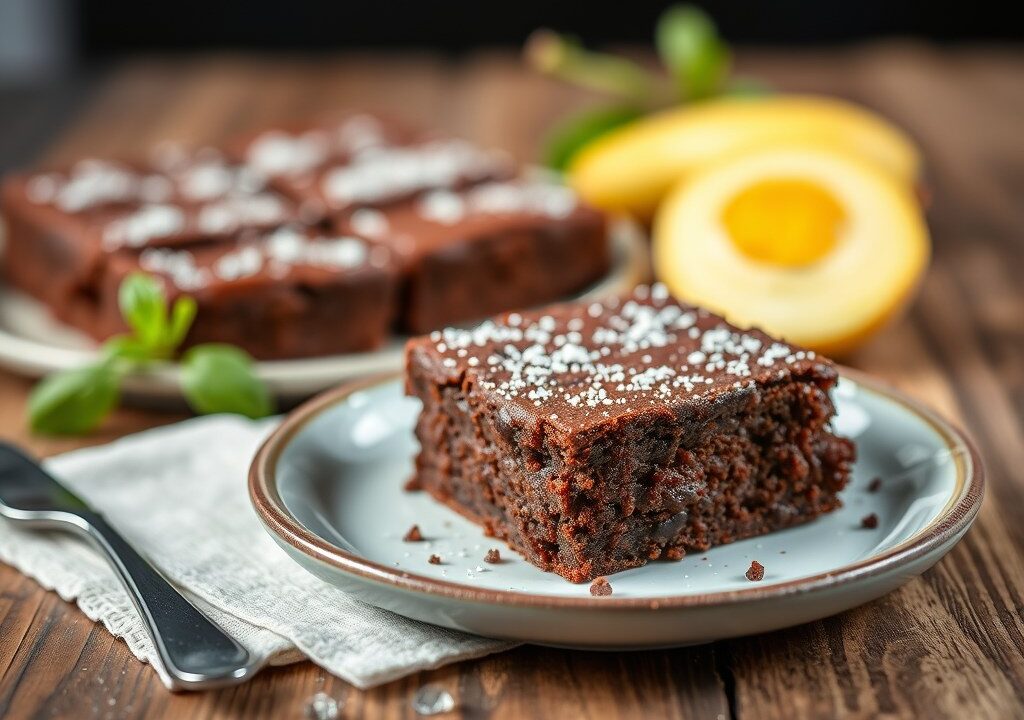 Chocolade Chilibrownie, AI-gegenereerde illustratie
