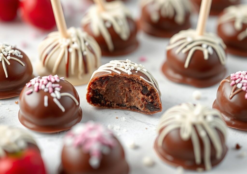 Chocolade lolly’s — AI-gegenereerde illustratie