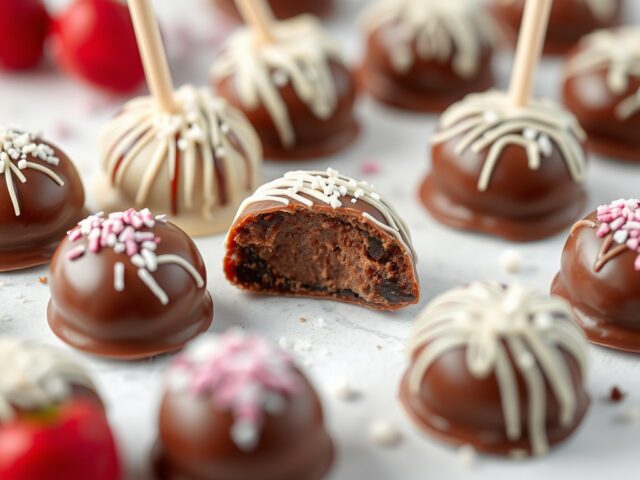 Chocolade lolly’s — AI-gegenereerde illustratie