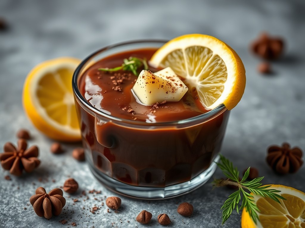Chocolade met kaas, AI-gegenereerde illustratie