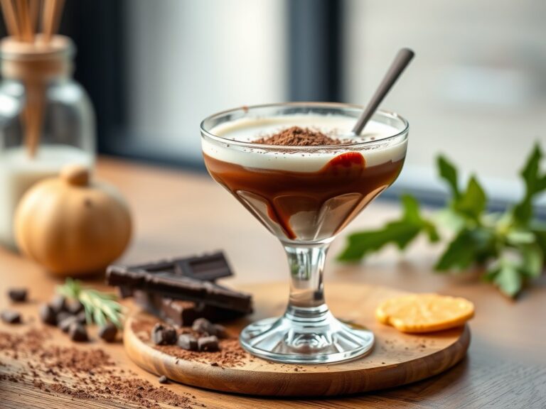 Chocoladecocktail — AI-gegenereerde illustratie