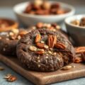 Chocoladekoekjes met muesli en pecanoten