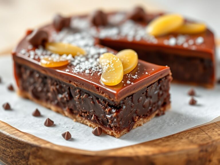Chocoladetaart met gember — AI-gegenereerde illustratie