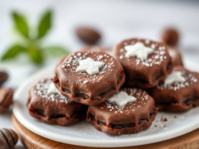 Chocoladewafeltjes — AI-gegenereerde illustratie