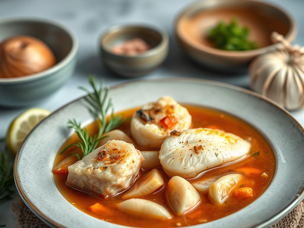 Cioppino (Vissoep), AI-gegenereerde illustratie