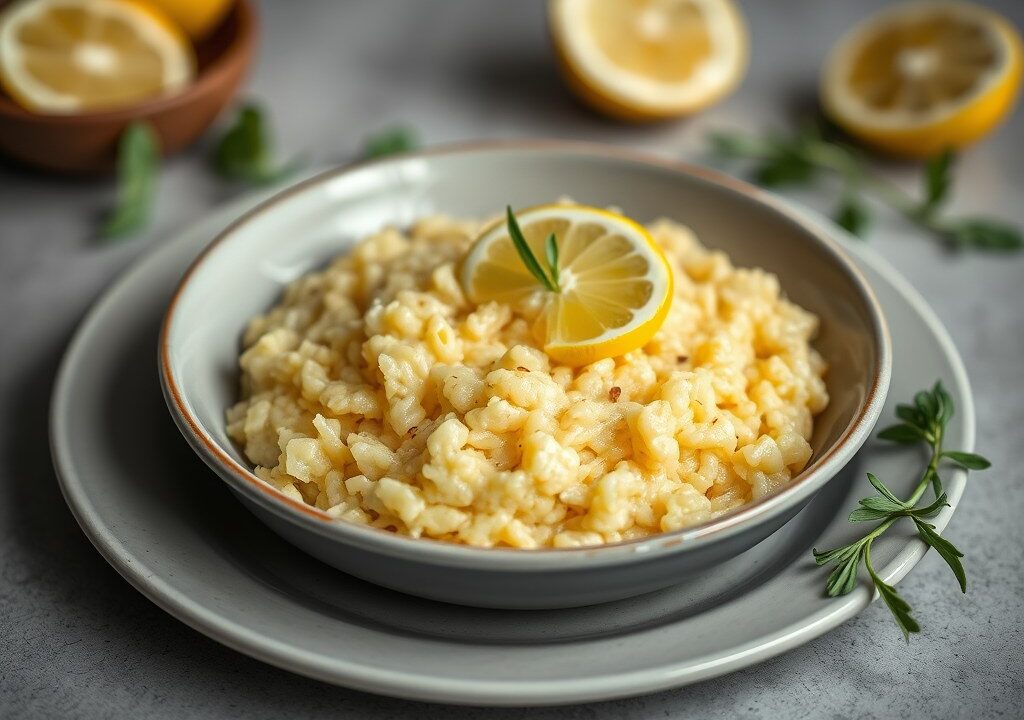 Citroen Risotto — AI-gegenereerde illustratie