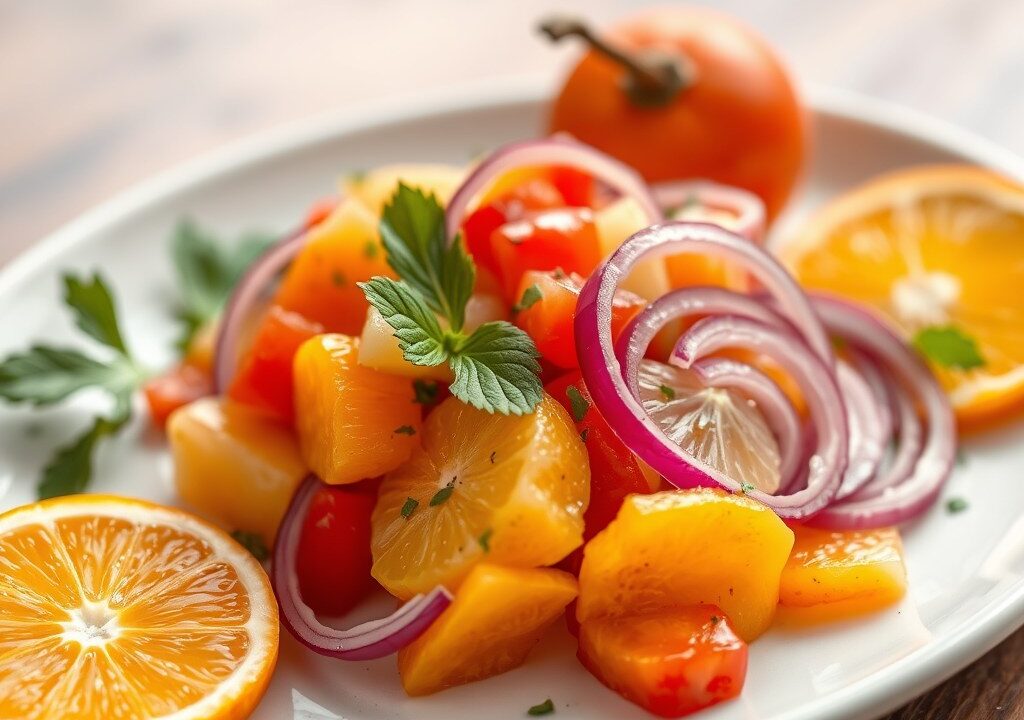 Citrus Salade — AI-gegenereerde illustratie