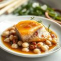 Confit van Tamme Eend met Witte Bonen en Uiencompote