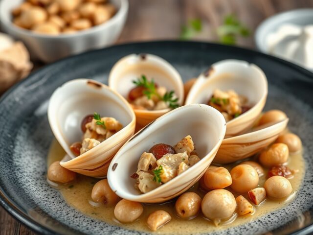 Coquilles met Krenten en Noten — AI-gegenereerde illustratie