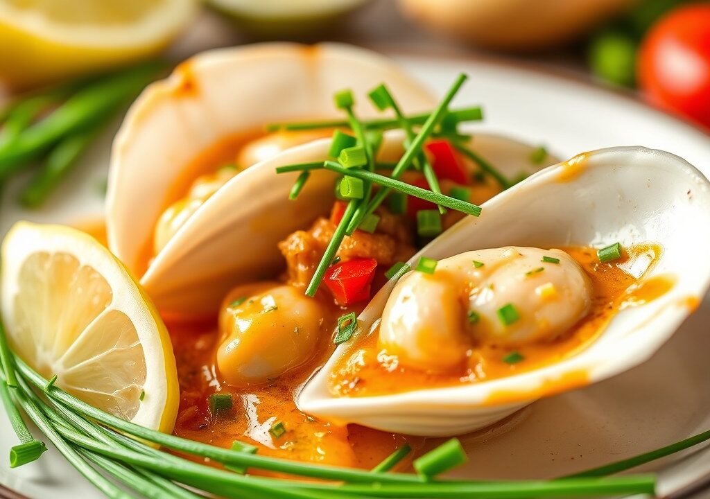 Coquilles met Spruiten — AI-gegenereerde illustratie