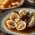 Coquilles Saint Jacques in Gecarameliseerde Bruine Botersaus