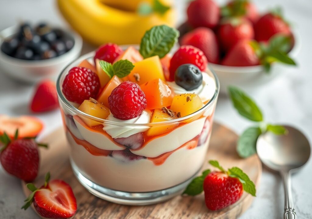 Coupe ‘Tutti Frutti’, AI-gegenereerde illustratie