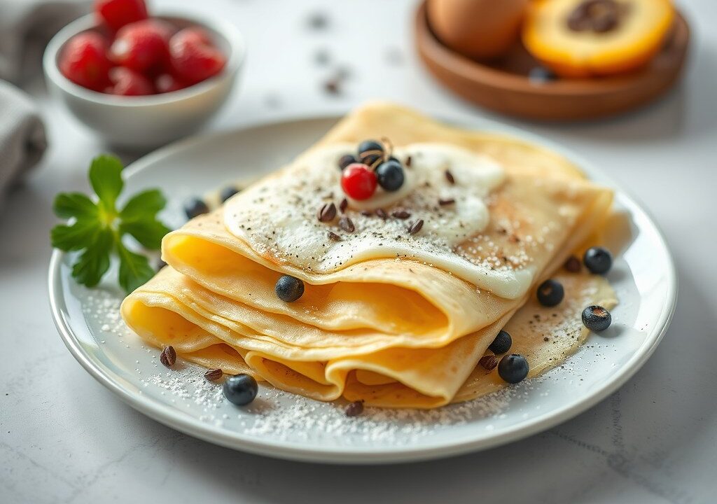 Crêpes Mikado — AI-gegenereerde illustratie