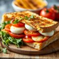 Croque-monsieur met gegrilde groenten
