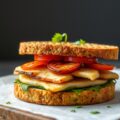 Croque-monsieur met gerookte kip