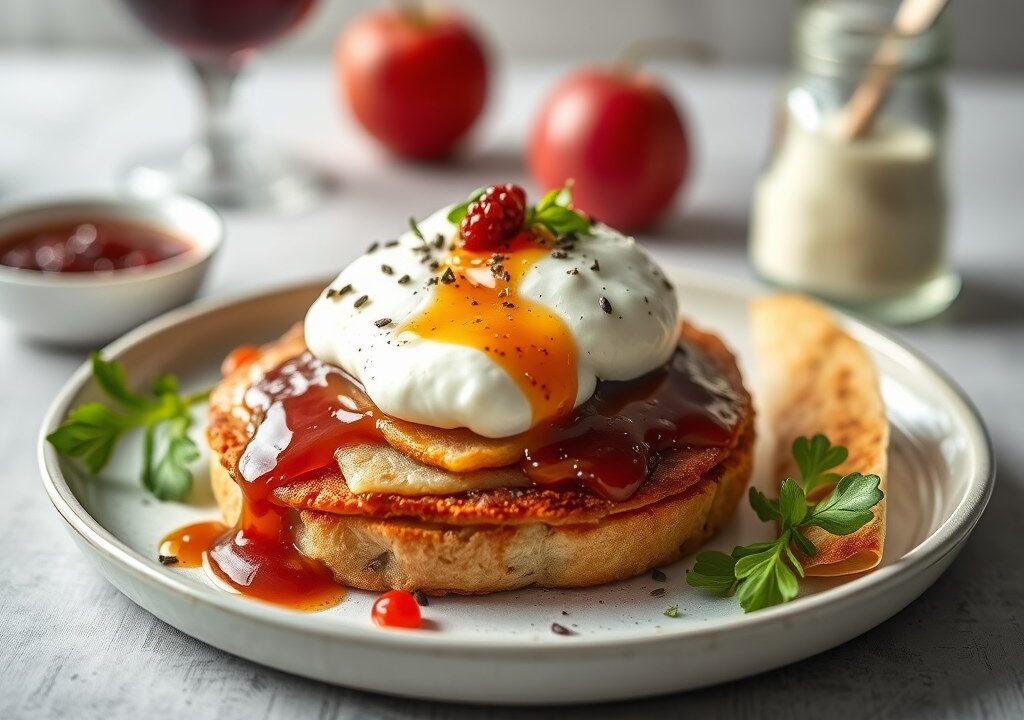 Croque van kalf — AI-gegenereerde illustratie
