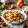 Crumble met rabarber