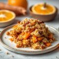 Crumble van gestoofde groenten