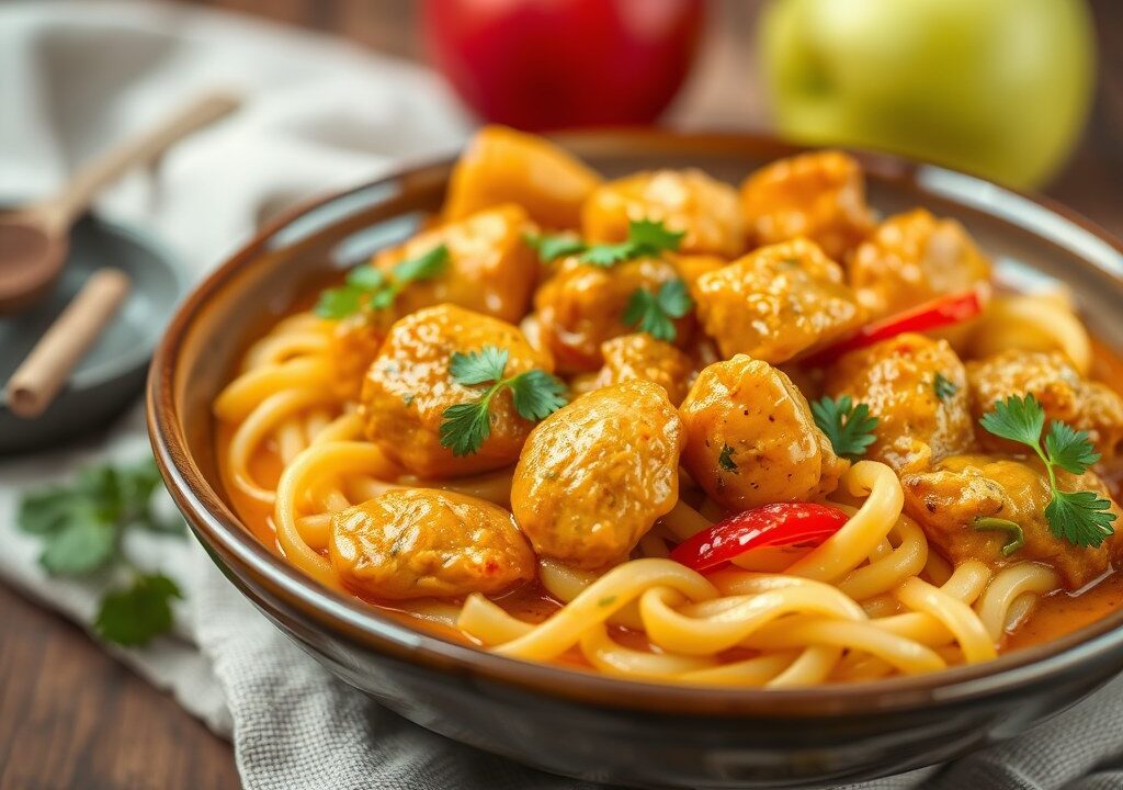 Curry van Kip — AI-gegenereerde illustratie