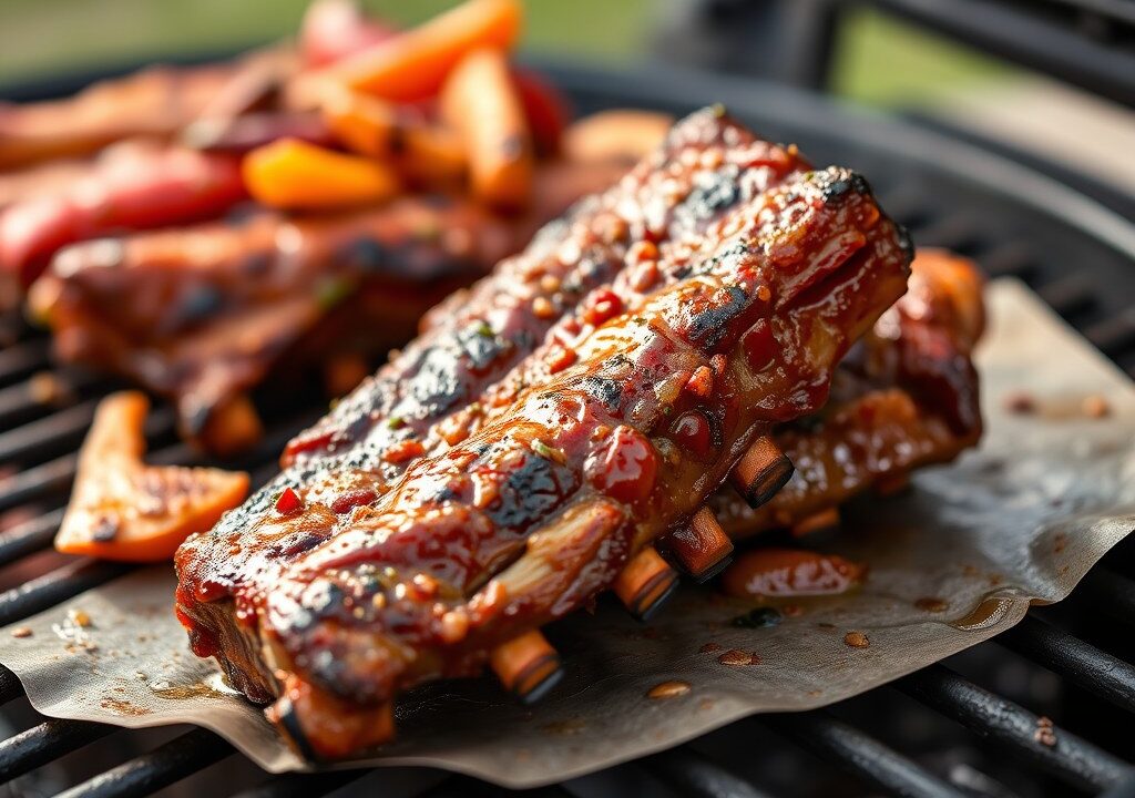 De beste spareribs — AI-gegenereerde illustratie