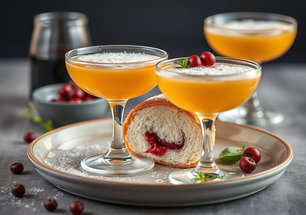 Dolle oudejaarsnachtcocktail, AI-gegenereerde illustratie