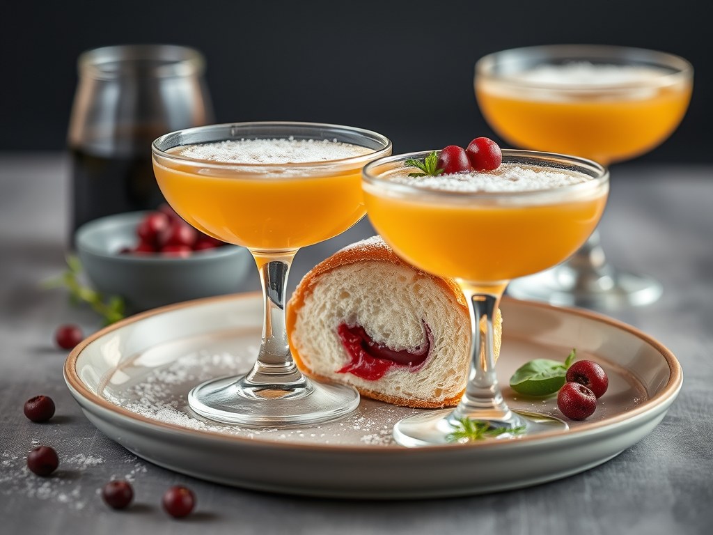 Dolle oudejaarsnachtcocktail, AI-gegenereerde illustratie