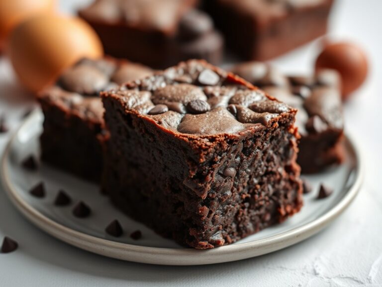 Donkere brownies — AI-gegenereerde illustratie