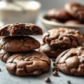 Double Chocolate Cookies uit eigen oven, lekker!!!
