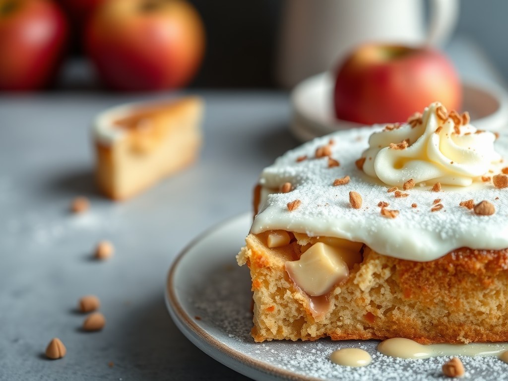 Driekoningentaart op de wijze van een suiker-appeltaart, AI-gegenereerde illustratie