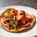 Eenpansgerecht paprikastoof met kabeljauw en chorizo