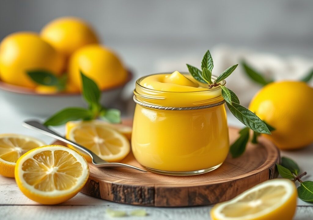 Eenvoudige Lemon Curd — AI-gegenereerde illustratie