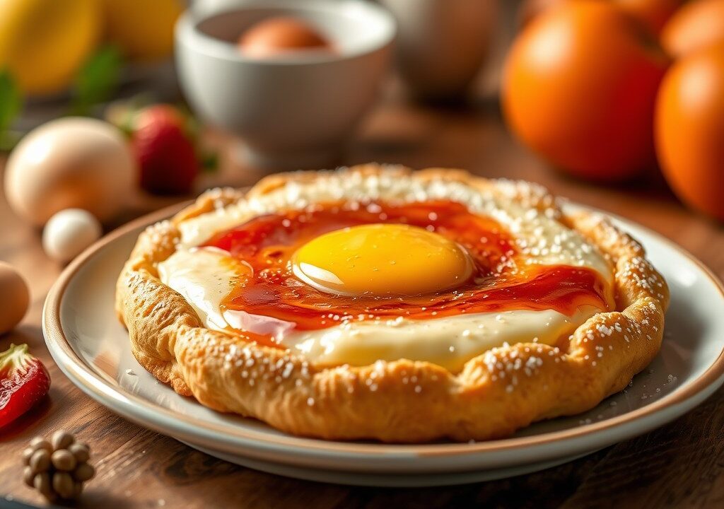 Eierkoek — AI-gegenereerde illustratie
