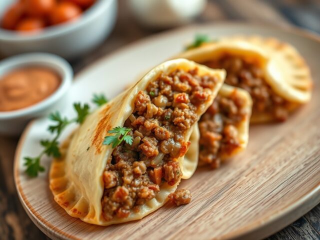 Empanadas met gehakt — AI-gegenereerde illustratie