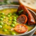 Erwtensoep met chorizo worst