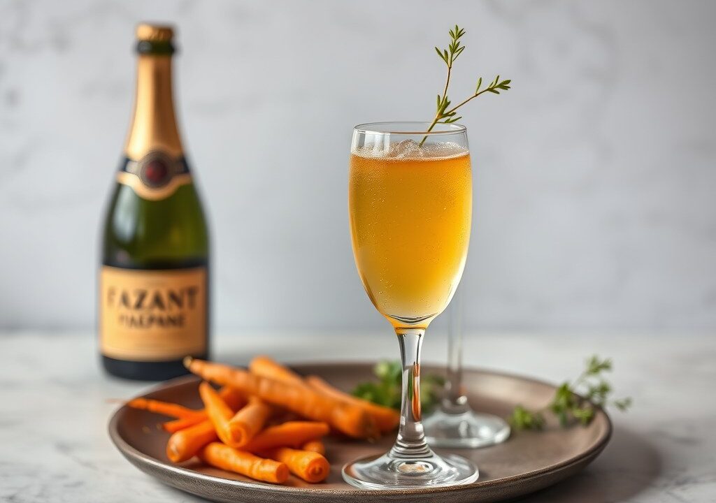 Fazant ‘Fine Champagne’ — AI-gegenereerde illustratie