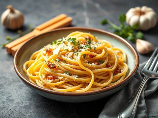 Fettucine — AI-gegenereerde illustratie
