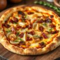 Flammkuchen met ui en spekjes