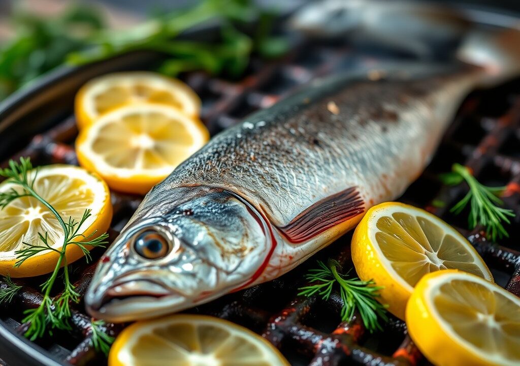 Forel op de BBQ — AI-gegenereerde illustratie