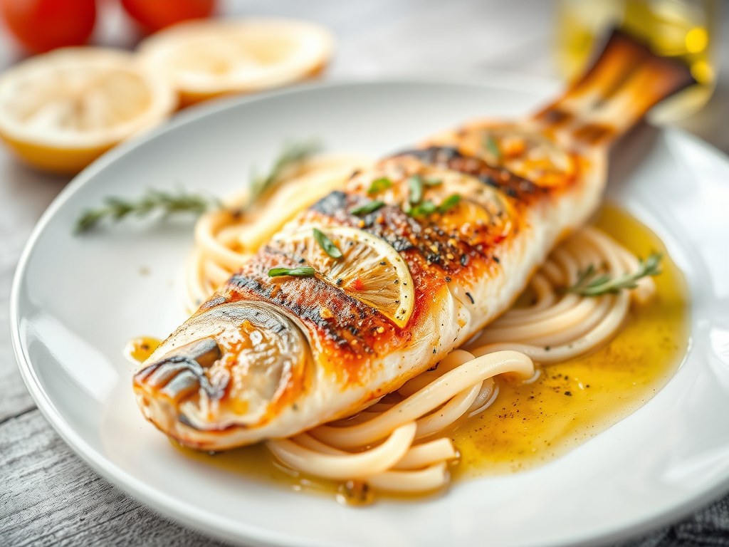Forel, op Toscaanse Wijze Gegrilld, AI-gegenereerde illustratie