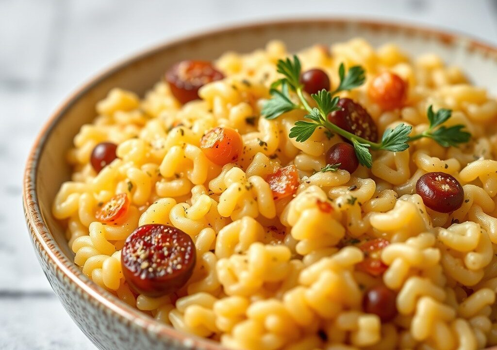 Fregula Sarda, AI-gegenereerde illustratie