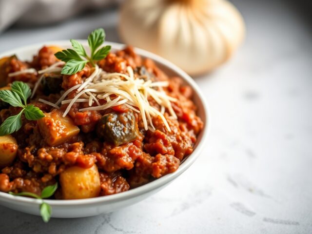 Friggione Bolognese uit de Slow Cooker — AI-gegenereerde illustratie