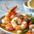 Garnalen a la Plancha met door Knoflook en Pimenton Geinfuseerde Olie.