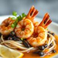Garnalen met Zwarte Bonen Saus