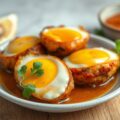 Gefrituurde Eieren met Tamarinde Saus