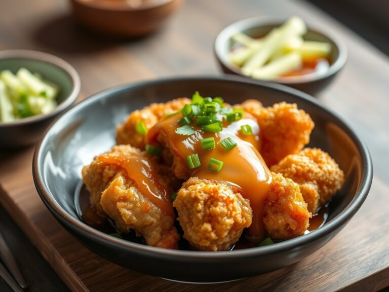 Gefrituurde Kip met Katsu-Saus