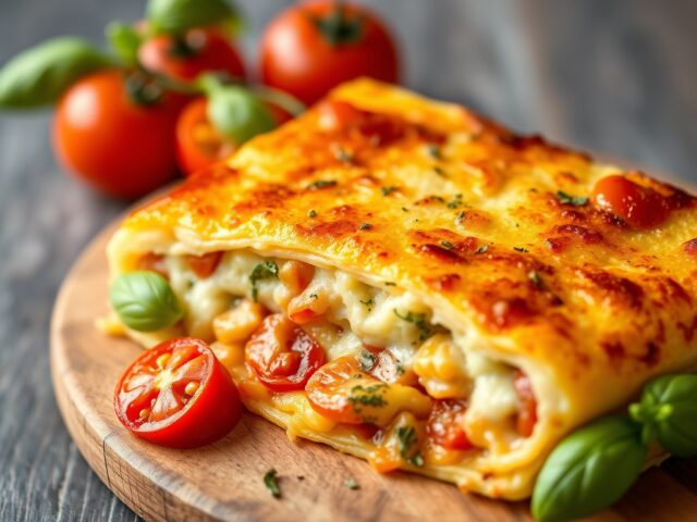 Gegratineerde makreelfilet — AI-gegenereerde illustratie